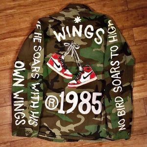Custom Painted “Wings ‘85” Camo Jacket